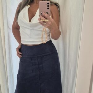 blusa frente única. m