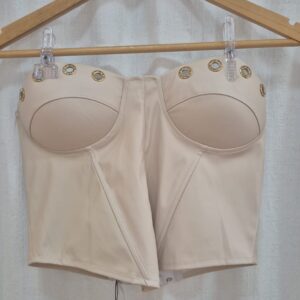 corselet couro. u