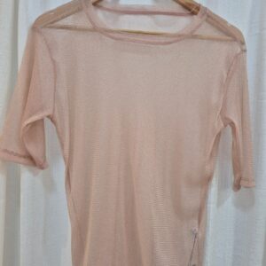 blusa tule rosê brilho. g