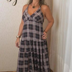 vestido longo de alcinha. m