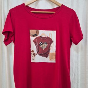 t shirt maga curta, estampa camisa. tamanho gg