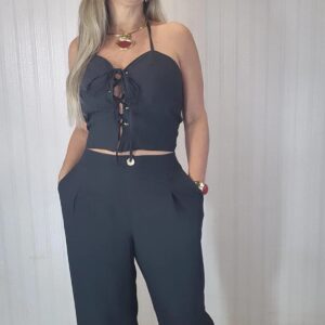Conjunto calça corselet