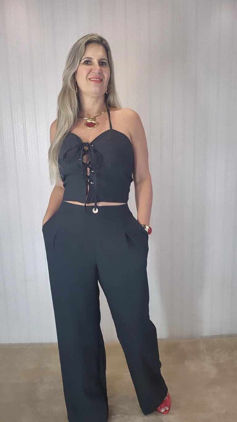 Conjunto calça corselet